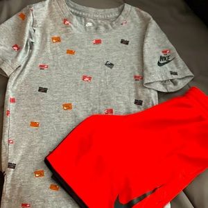 Nike shirt and shorts set